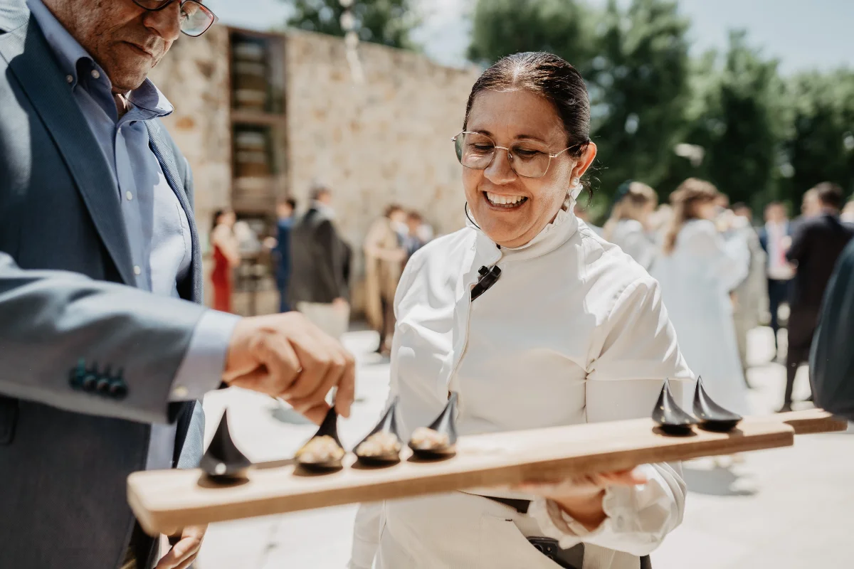 Coctel menu in a wedding in Spain