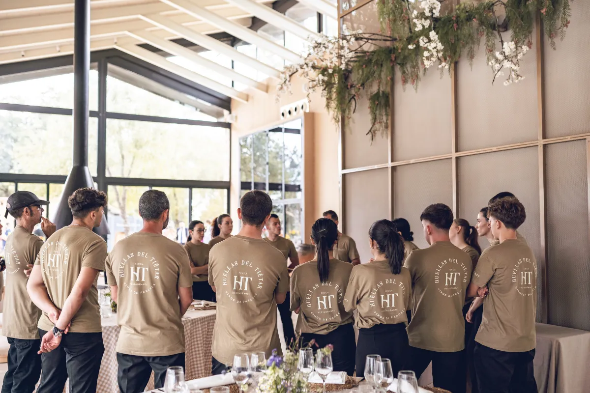 Organización de equipo previa a un gran evento